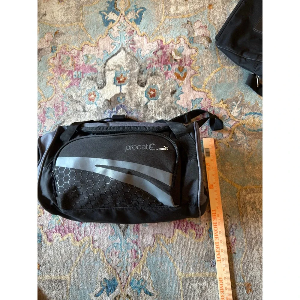 Puma Procat Duffel Bag Black Grey Unisex Medium